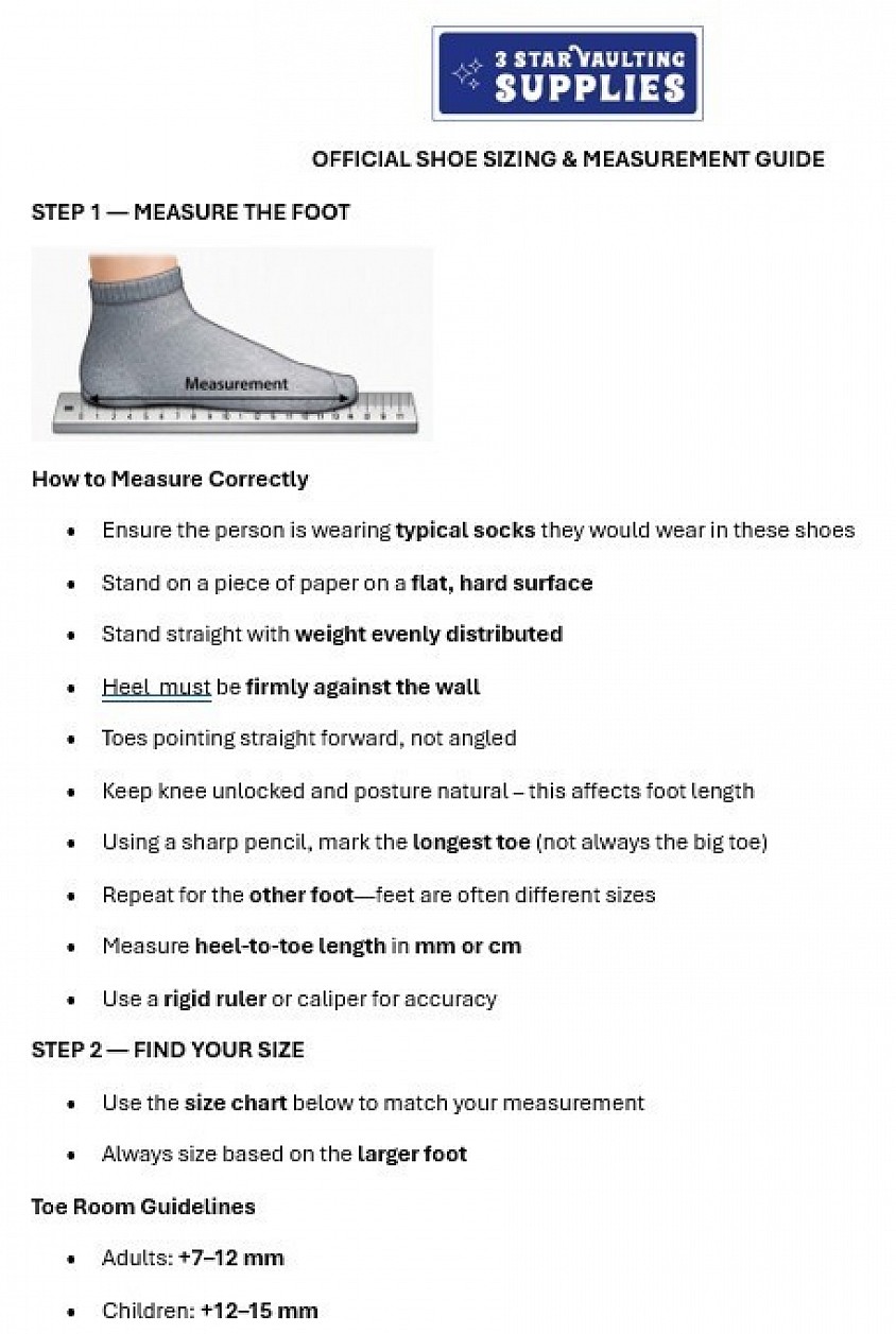 Shoe Size Guide